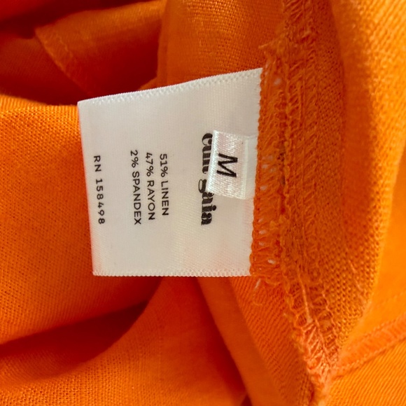 CULT GAIA Nadeesha Dress Orange Linen Maxi size Medium - Picture 6 of 6